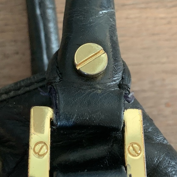 Tory Burch black buttery leather backpack 14" wide by 13" tall - Picture 4 of 7